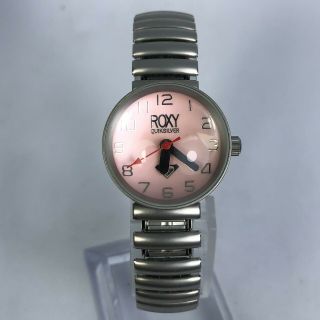 Roxy Womens Quiksilver Rx310 Silver Tone Quartz Analog Japan Movement Wristwatch