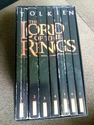 The Lord Of The Rings Box Set By J R R Tolkien 7 Softcover Slipcase Set Rare Uk
