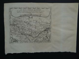 1739 Atlas Jacques Peeters Map Hungary - Royaume De Hongrie