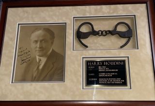 Harry Houdini Signed Rare 1924 Vintage 8x10 Photograph.  Psa/dna Full Letter