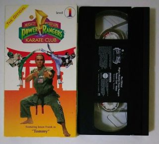Mighty Morphin Power Rangers Karate Club - Level 1 (vhs,  1994) Tommy Green Rare