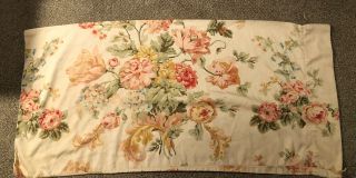 1 Rare Sussex Gardens King Pillowcase Ralph Lauren Floral Peach - Tan Pink 1 Case