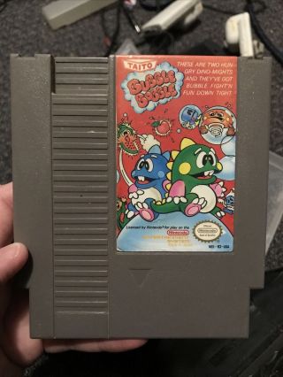 Bubble Bobble Nintendo Nes Video Game Rare