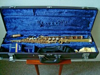 Rare Cased Yamaha Yss - 62 013138 Soprano Saxophone Lovely Instrument