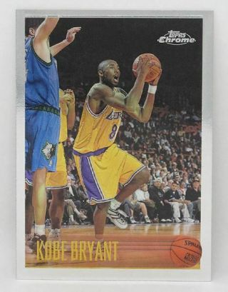Kobe Bryant 1996 - 97 Topps Chrome 138 - Rc - Lakers - Rare - Gem