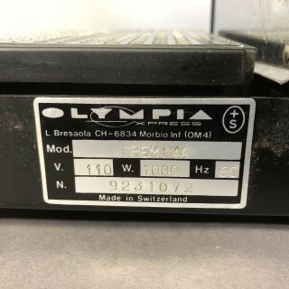 Olympia Xpress Espresso Maker Cremina Made in Switzerland Please Read Rare 6