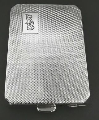 Charming Art Deco 1937 Fullyhallmarked Solid Silver Match Book Case 61x45mm