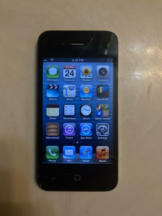 Apple Iphone 4 Ios 6 (rare) - 32gb - Black (verizon) A1349 (cdma)