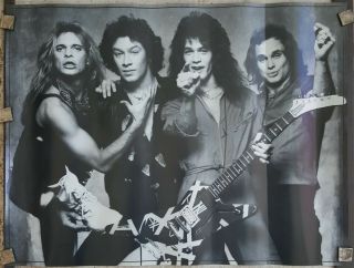 Van Halen Poster 1980 Approx 19 X 24 1/2 Rare