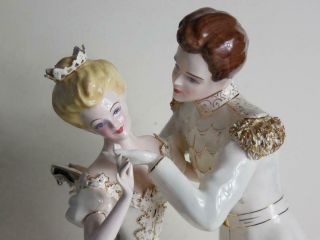 Rare Vintage Florence Ceramics Pasadena Figurine Cinderella Prince Charming