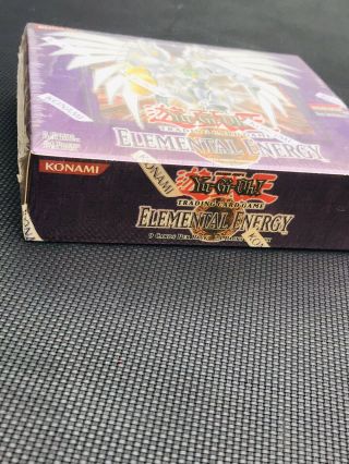 Yugioh Elemental Energy 1st Edition Factory Booster Box 24 Pack Box Rare 4