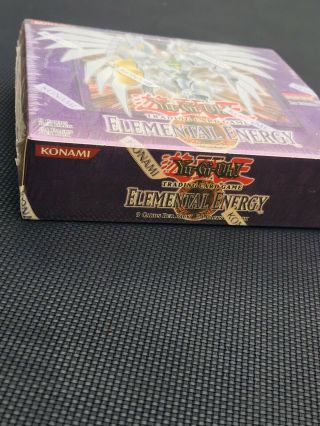 Yugioh Elemental Energy 1st Edition Factory Booster Box 24 Pack Box Rare 5