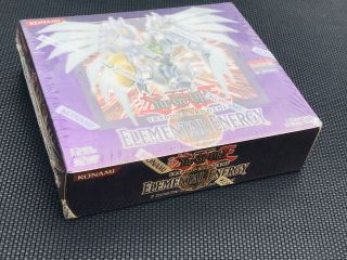 Yugioh Elemental Energy 1st Edition Factory Booster Box 24 Pack Box Rare 6