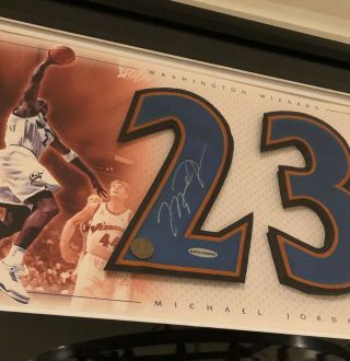 Rare Michael Jordan Uda Signed 17x23 Wizards Display Auto Autograph Jsa Psa