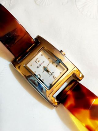 Style & Co.  Faux Tortoise Shell Bracelet Watch - Vintage -
