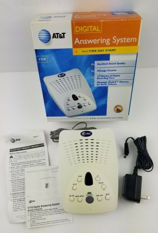 At&t Digital Answering System 1719 Complete And