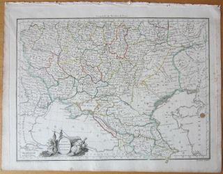 Malte - Brun: Decorative Map Russia Black Sea - 1812