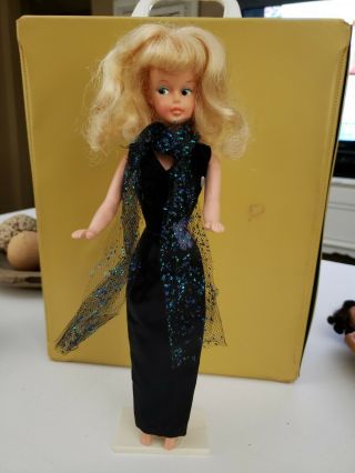 Tressy Doll With Black Magic Gown Rare American Character 1965 Vintage