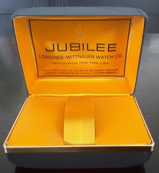 Vintage Longines Wittnauer Jubilee Watch Presentation Box Only