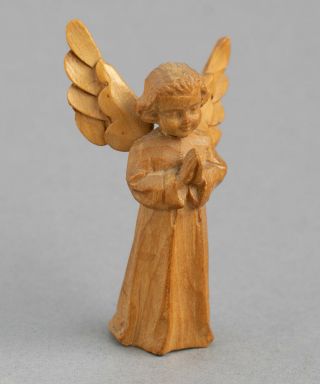 Vintage/antique Hand Carved Wood Wooden Praying Angel Figure