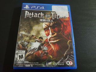 Attack On Titan (sony Playstation 4,  2016),  Rare Game