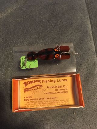 Vintage Bomber Fishing Lure Rare 2721 Midget Bomberette Box/Paper 2