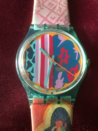 Wristwatch Swatch Gent Mogador (gl103) - Multicolored Leather -