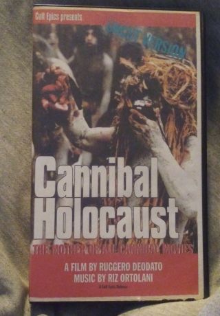 Cannibal Holocaust Vhs Cult Epics Rare Oop Uncut Version Horror Ruggero Deodato
