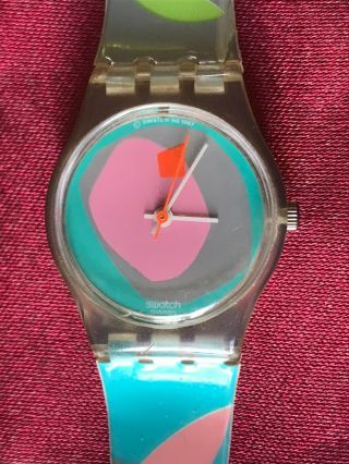 Wristwatch Swatch Lady Luna Di Capri (lk109) - From 1987 L@@k