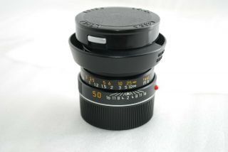 " Rare Near " Leica Summicron - M 50mm F/2.  0 Hood Germany For M6 M7 Mp Etc 3967