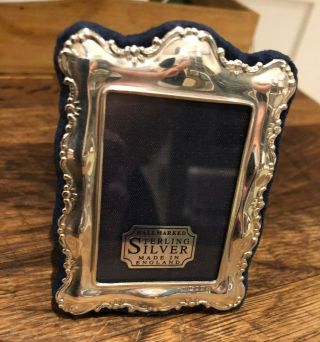 Marvellous Ornate Carrs Of Sheffiled Silver Hallmarked Photo Frame