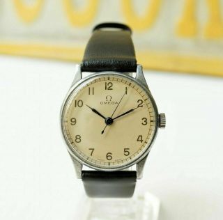 Beauty Very Rare Omega Wwii Ww2 Military Watch Raf Cal 30t2 Vintage 1940s