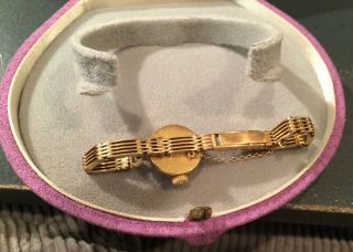 ROLEX 18K Gold Orchid W/ Box Vintage Antique 18K Gold Bracelet Rare 5
