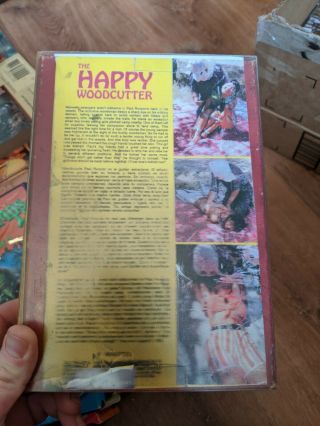 Happy Woodcutter Cut Box With Boot Tape RARE Gore Sleeze VHS California Star 2