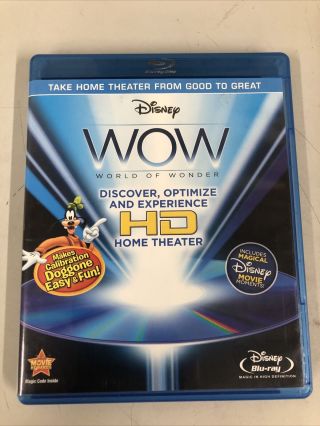 Disney Wow World Of Wonder Home Theatre Blu Ray Rare