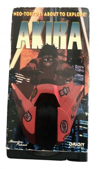 Akira Vhs Orion Pictures " Rare " Ready To Ship