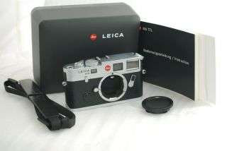 " Rare Near " Leica M6 Ttl 0.  85 35mm Rangefinder Camera Chrome 4006