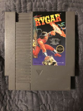 Rygar Nes Rare 5 Screw Version Authentic Game Cartridge