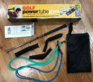 Rare Go Fit Golf Power Tube Gym Resistance Trainer Training Tool