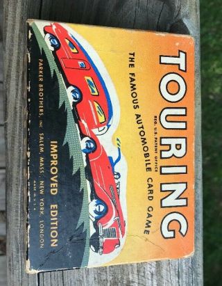Vintage Touring Card Games By Parker Bros.  Famous Automobile Card Games Rare