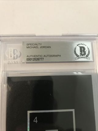 Michael Jordan Dual Auto Autograph BGS BAS Nike Air Jordan Card 1/1 Wow Rare 4