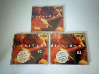 Rare Pearl Jam Dissident 3cd 1994 Sony/epic