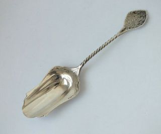Antique Dutch Solid Silver Tea Caddy Spoon C.  1900/ L 12.  3 Cm/ 11 G