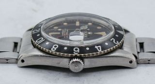 Vintage Rolex GMT - Master Wristwatch Ref.  6542 Tropical Dial RARE NR 4