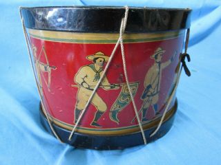 1920s Vintage Antique Bsa Boy Scouts Of America Tin Toy Drum