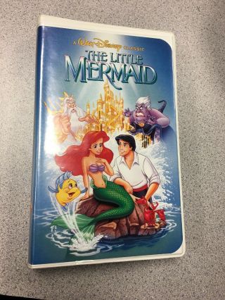 Disney Vhs Black Diamond Classic The Little Mermaid Rare Banned