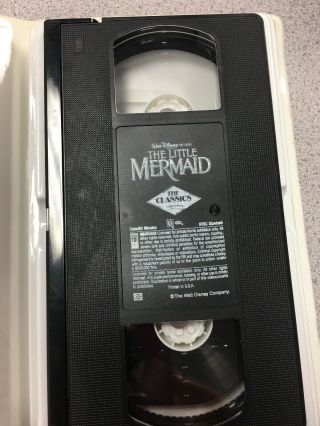 Disney VHS Black Diamond classic The Little Mermaid RARE BANNED 3