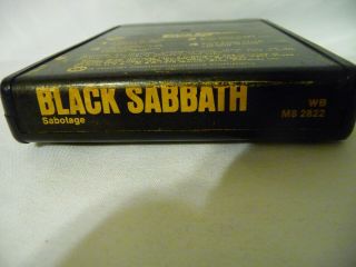 Rare Black Sabbath Sabotage 8 Track Tape Plays Great Dated 1975