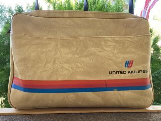 Vintage United Airlines Travel Bag 1960 