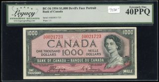 1954 Bank Of Canada Rare Devil 